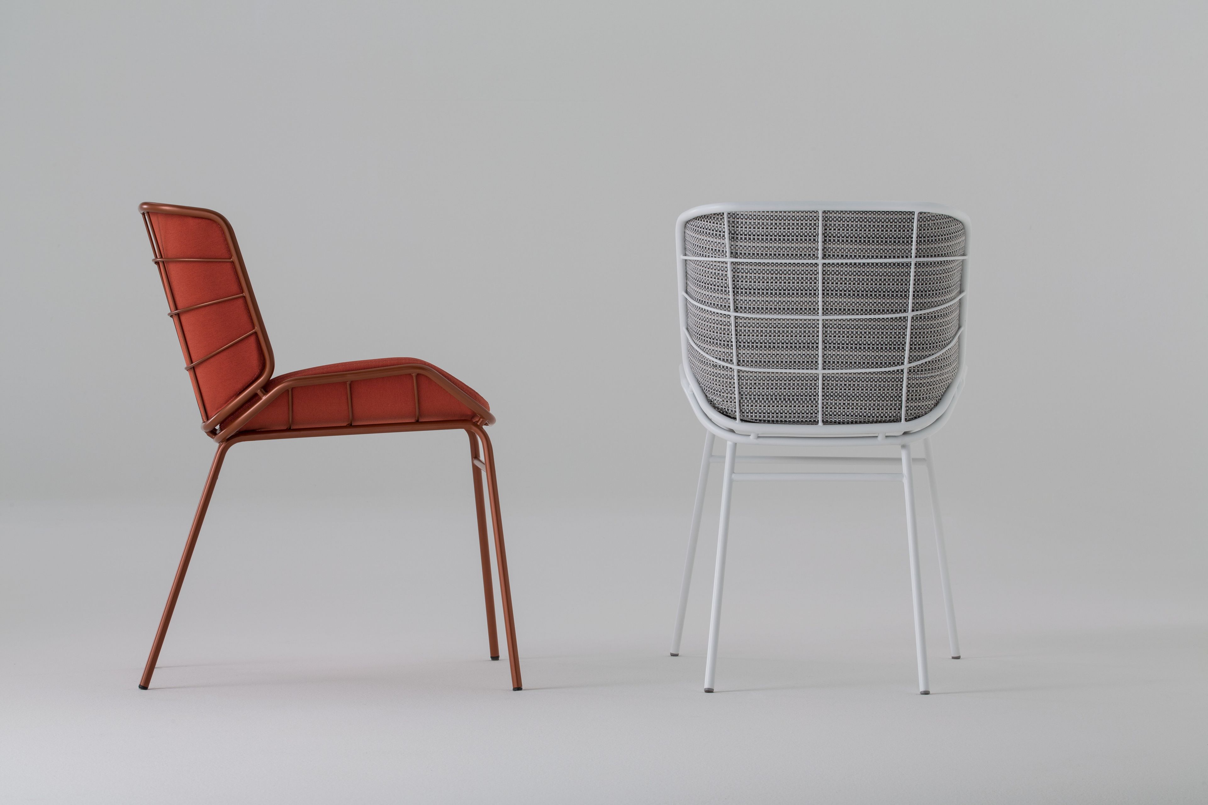 Мягкий стул из ткани TrabA' Кожа ARCH-00018615 - Вид №1