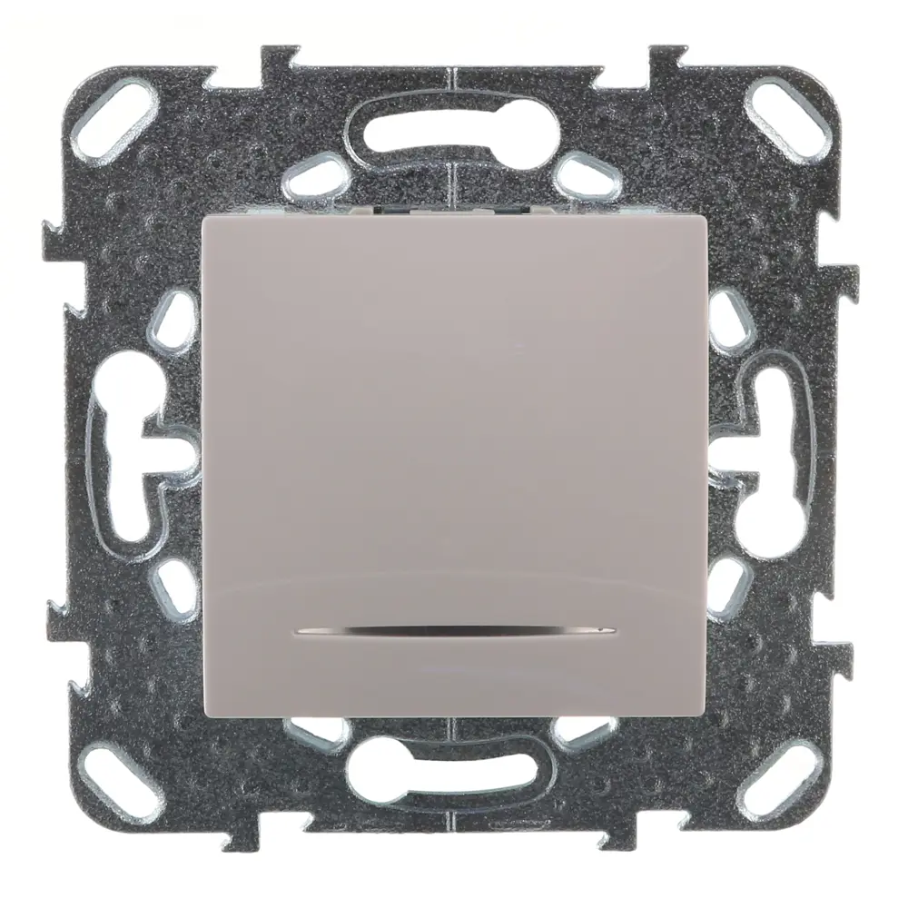 Выключатель проходной встраиваемый Systeme Electric Unica 1 клавиша с подсветкой, цвет белый STLM-2000854