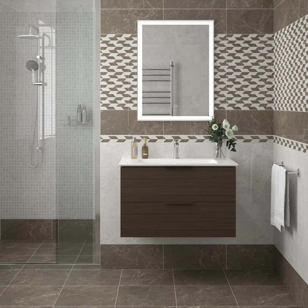 Декор настенный Kerama Marazzi Феррара-Фоджа VT/A589/7000 20x50 см матовый цвет белый коричневый 87653963 STLM-2029994 - Вид №5