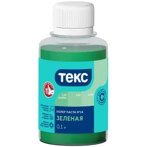 Колер паста Текс Универсал 0.1 л цвет зеленый