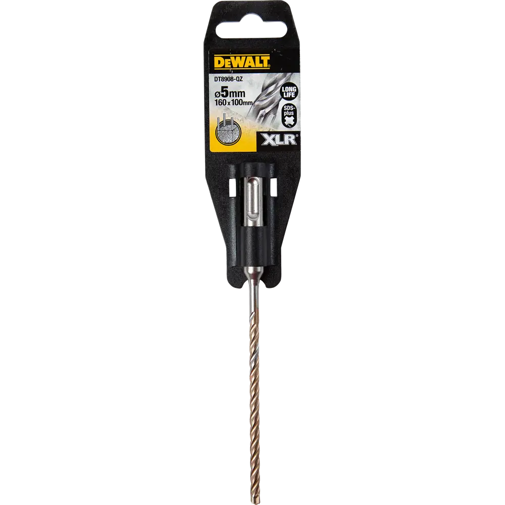 Бур по бетону SDS-Plus 5х100х160 мм DeWalt XLR DT8908 STLM-2049962 - Вид №3