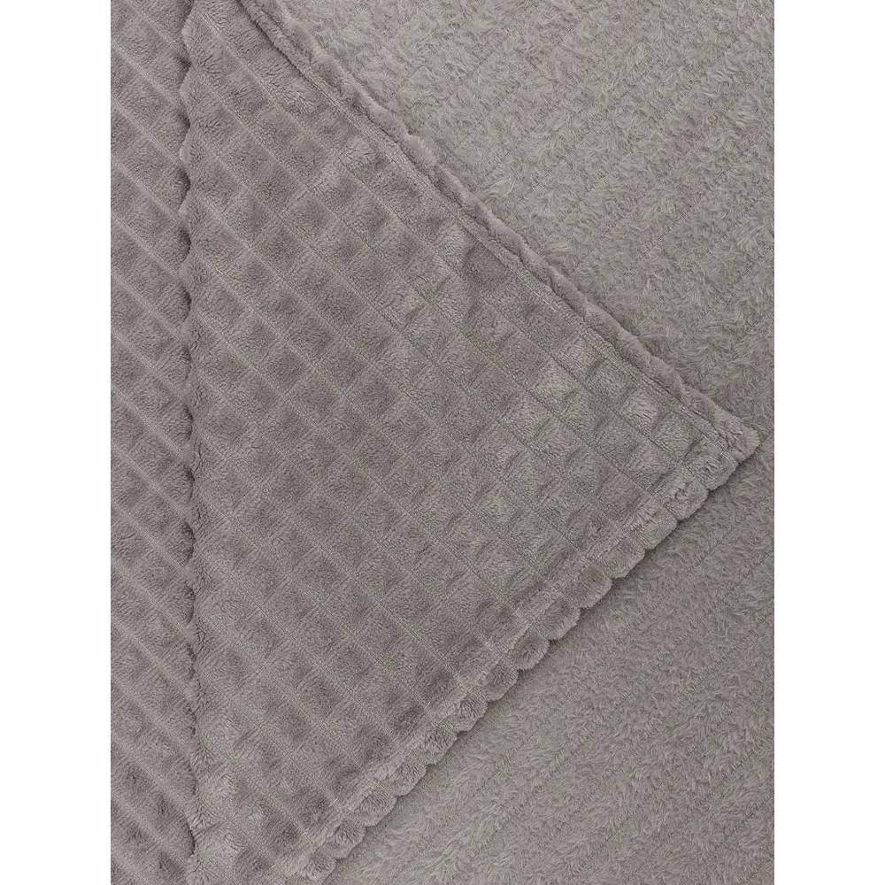 Плед Кубики 200x220 см фланель цвет светло-коричневый TEXREPUBLIC STLM-2136613