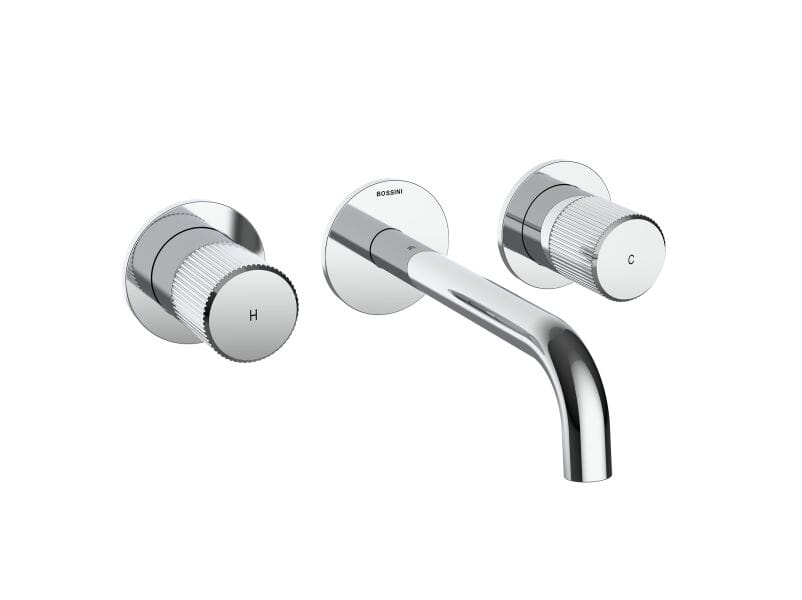 Хромированная латунь 3 отверстия настенный смеситель для раковины Bossini PLY ARCH-00148000