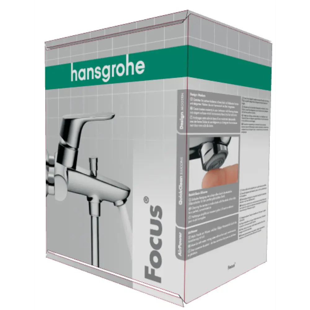 Смеситель для ванны Hansgrohe Focus E2 однорычажный цвет хром STLM-2133528 - Вид №3