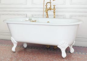 Gentry Home Bexley Cast iron bathtubs with feet Цветочная медь GH100680  - Вид №1