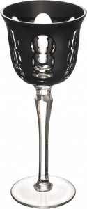10628041 Christofle Набор из 2 бокалов для вина 200мл "Кавали" (черный) Хрусталь