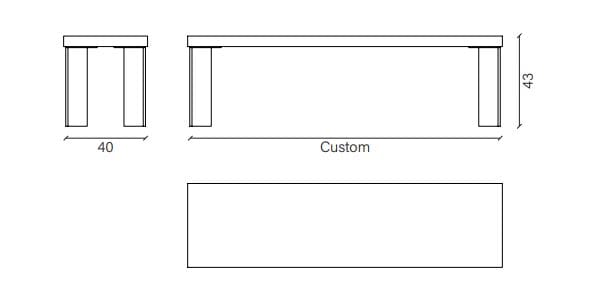 Дубовая скамья Devina Nais SPRING ARCH-00088588 - Вид №2