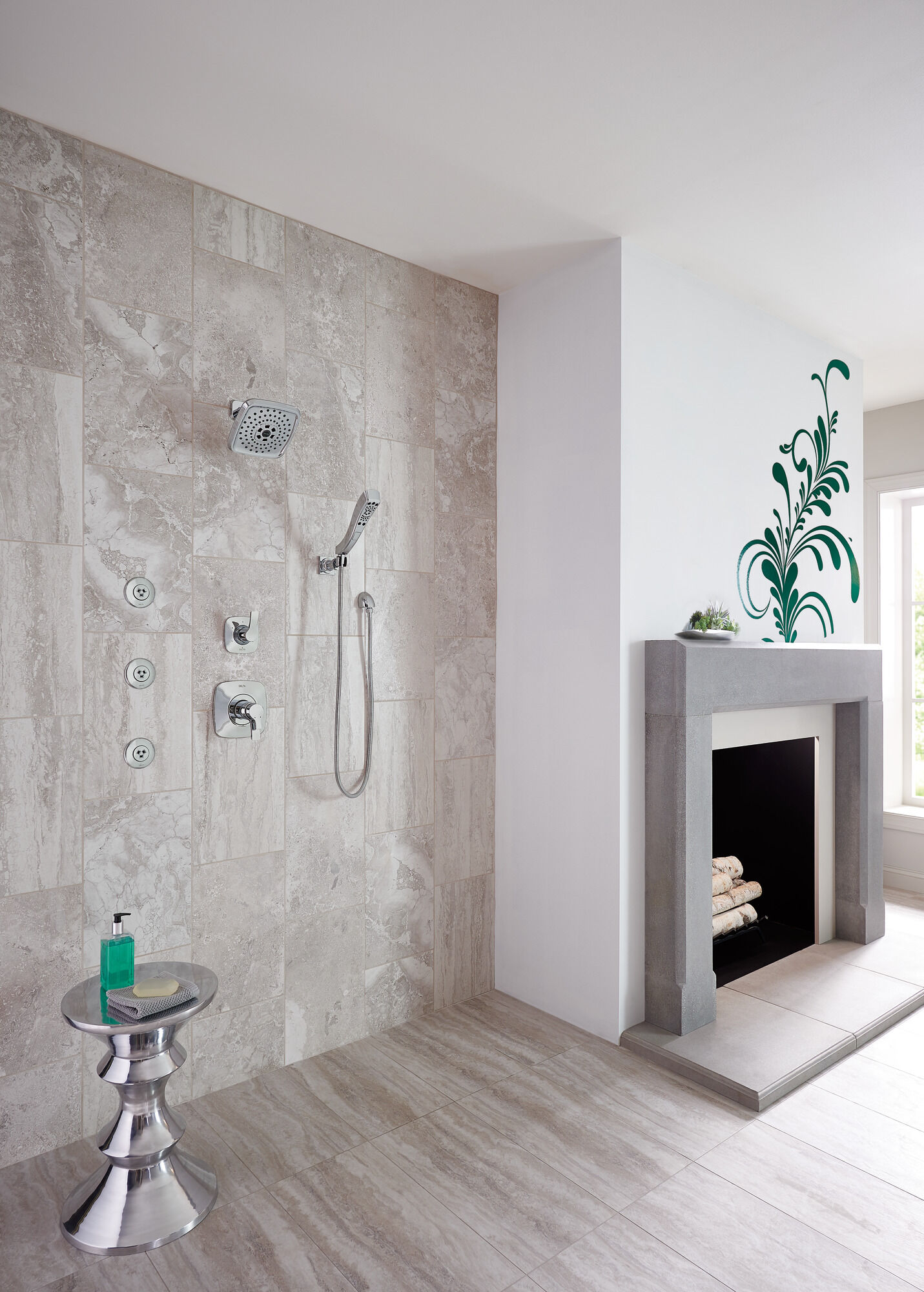 SH5002-CZ Спрей для тела HydraChoice® - бодрящая насадка H2Okinetic® Delta Faucet HydraChoice Body Spray System Шампанское бронза  - Вид №9