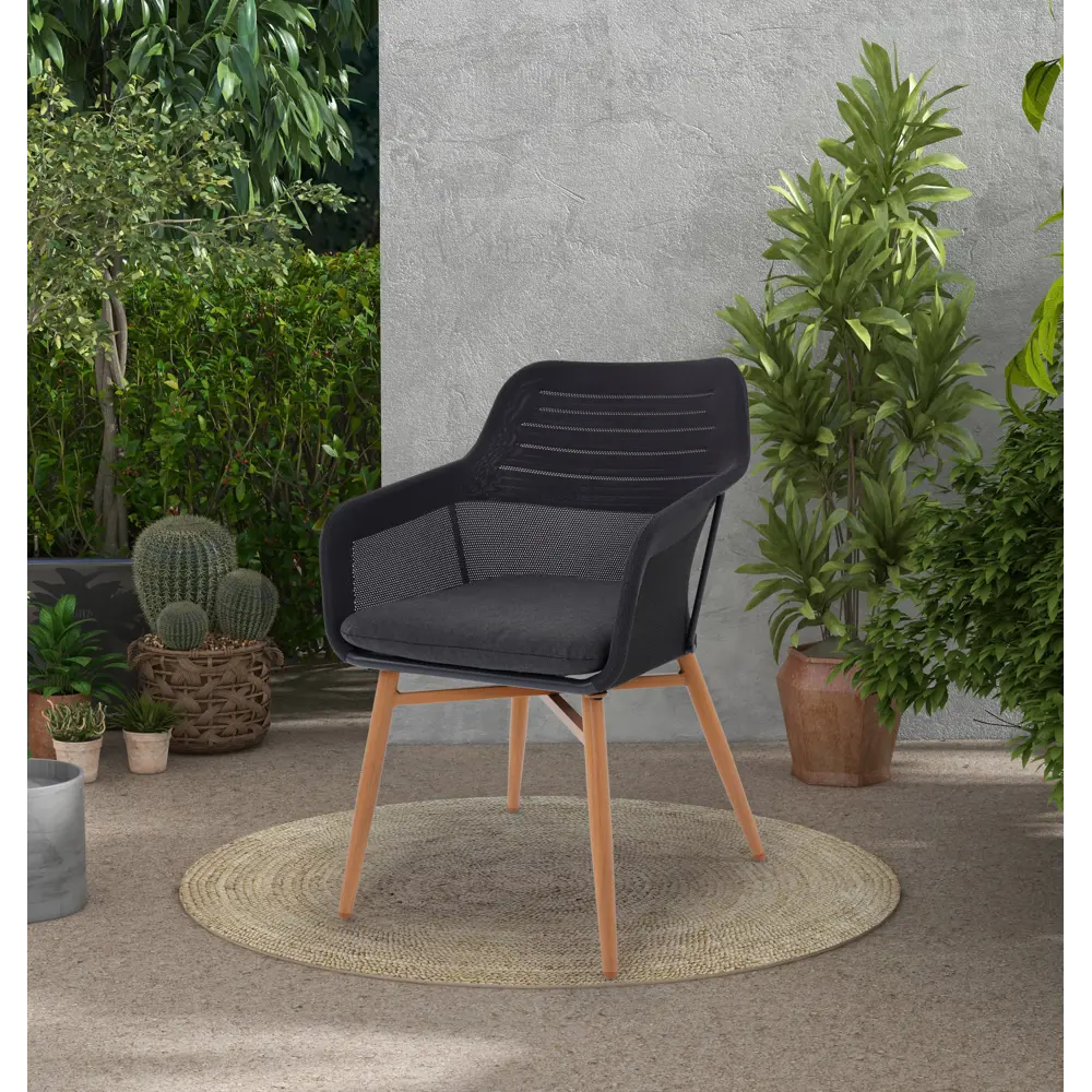 Садовое кресло BEGINIA Kivach с подушкой для комфортного отдыха 89381765 STLM-1568937