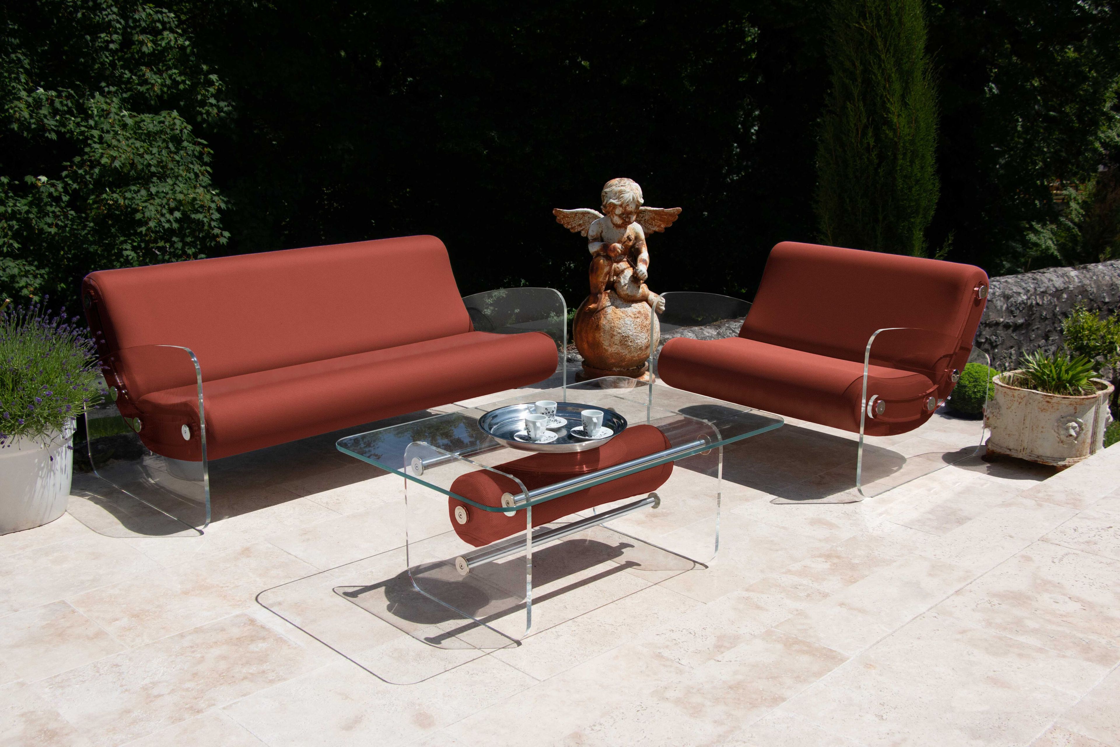 Кресло из ПММА и ткани с подлокотниками KUUMO MW03 ARCH-00017292 - Вид №2