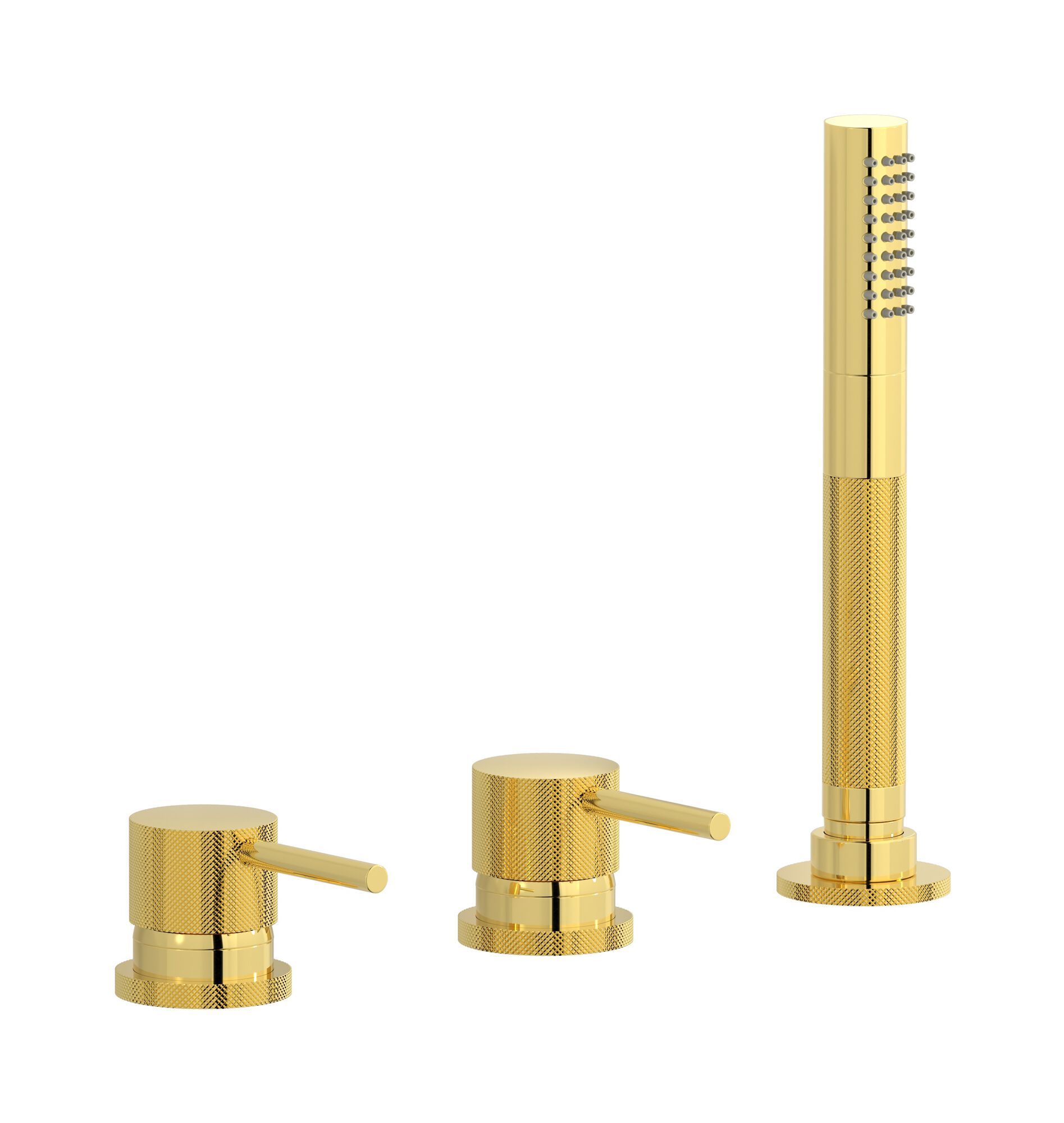 Однорычажный смеситель для ванны с 3 отверстиями и ручным душем IB промышленность ARCH-00145662 - Вид №9