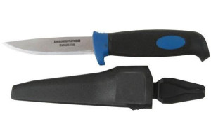 15109036 Строительный нож, нержавеющая сталь, прорезиненная ручка IT 10620 FIT