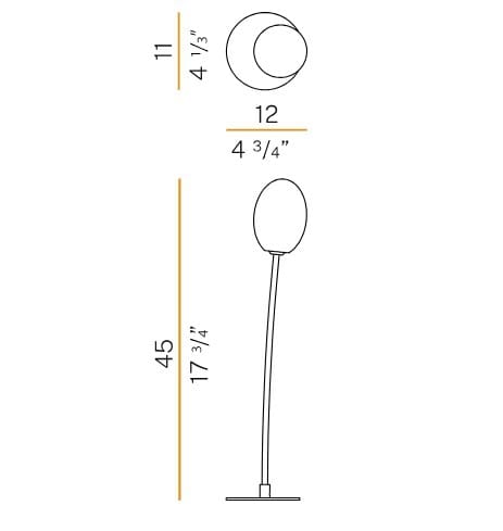 Алюминиевая настольная лампа Panzeri Roris ARCH-00036911 - Вид №3