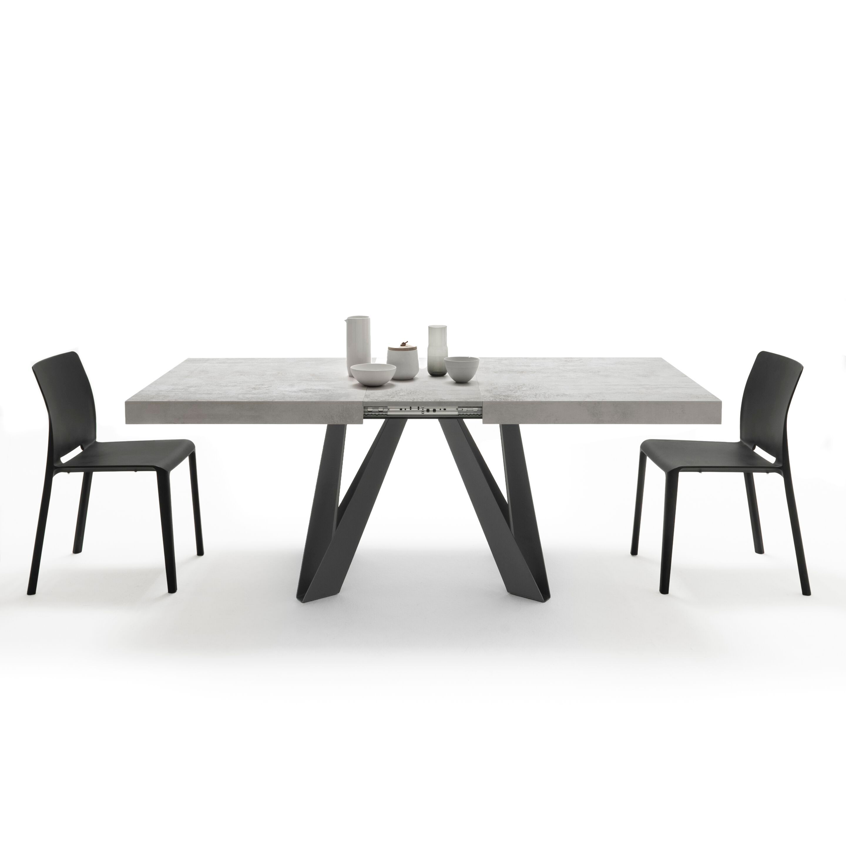 Выдвижной прямоугольный стол из железа с меламиновой столешницей Mobili Fiver ROMINA ARCH-00069646 - Вид №66