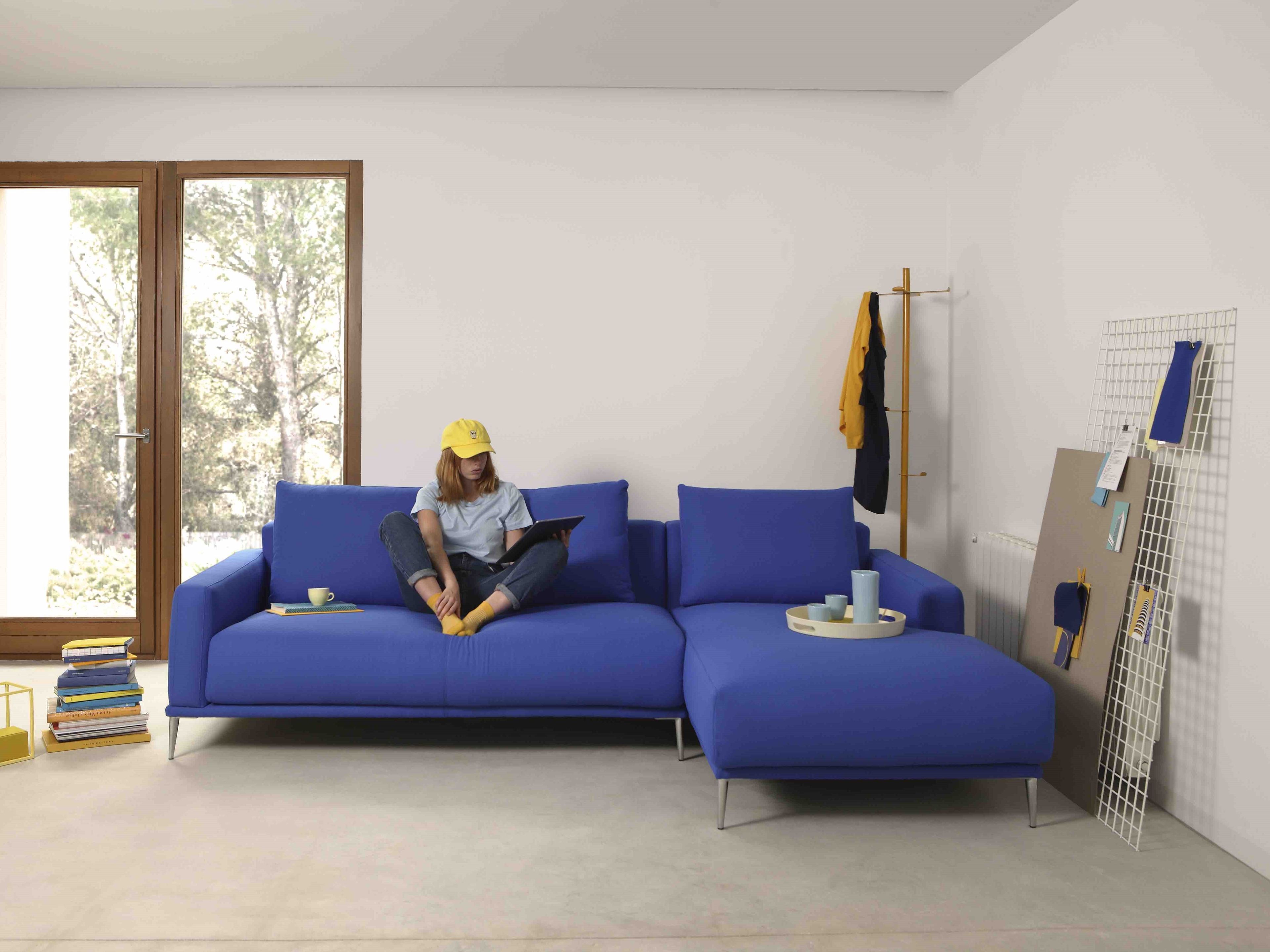 3-местный тканевый диван с полуостровом Lebom ALFIL ARCH-00070501