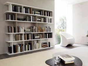 Zalf Открытый лакированный книжный шкаф отдельно стоящий Domino