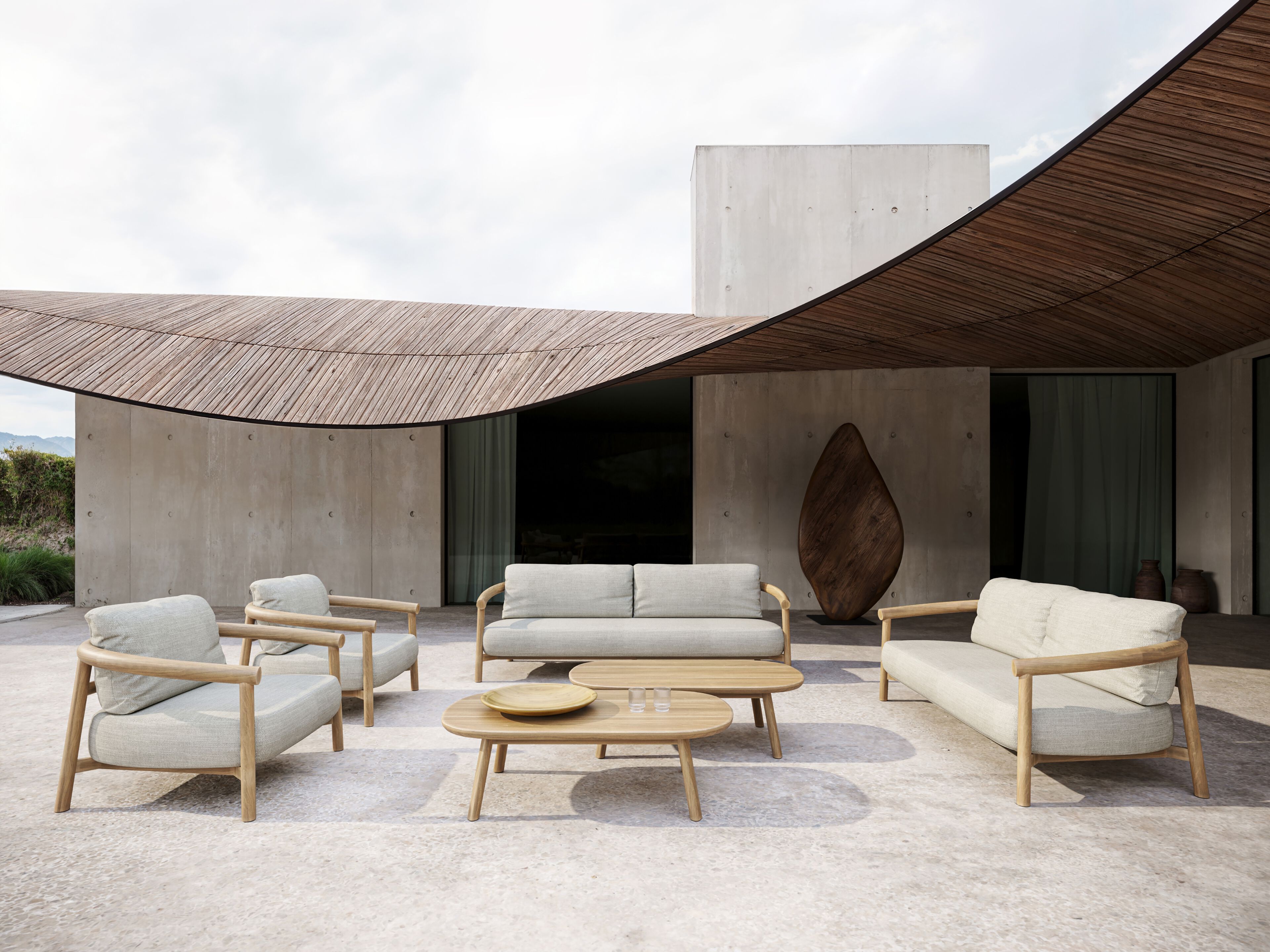 2-местный тканевый садовый диван SNOC Lyora ARCH-00152378 - Вид №4