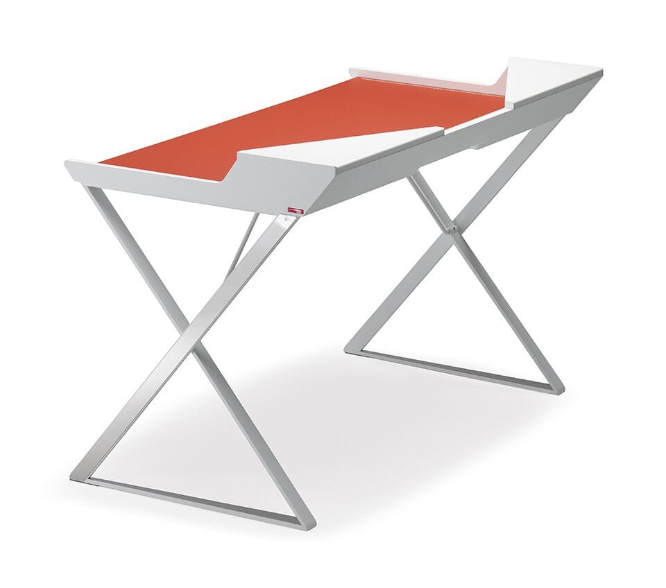 Стальной и деревянный письменный стол Cattelan italia QWERTY ARCH-00131308 - Вид №1