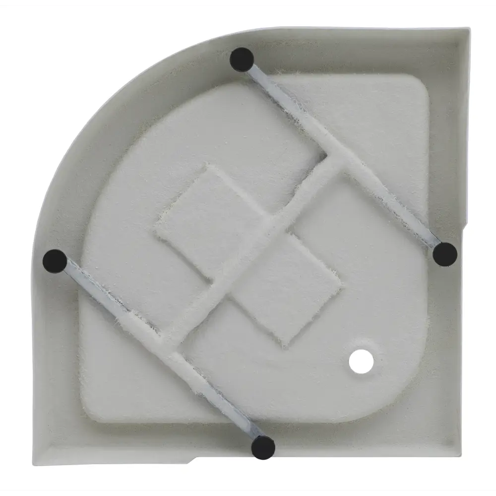 Душевой поддон Aquanet Салют Терра акриловый 90x90 см 1/4 круга STLM-2138821 - Вид №4