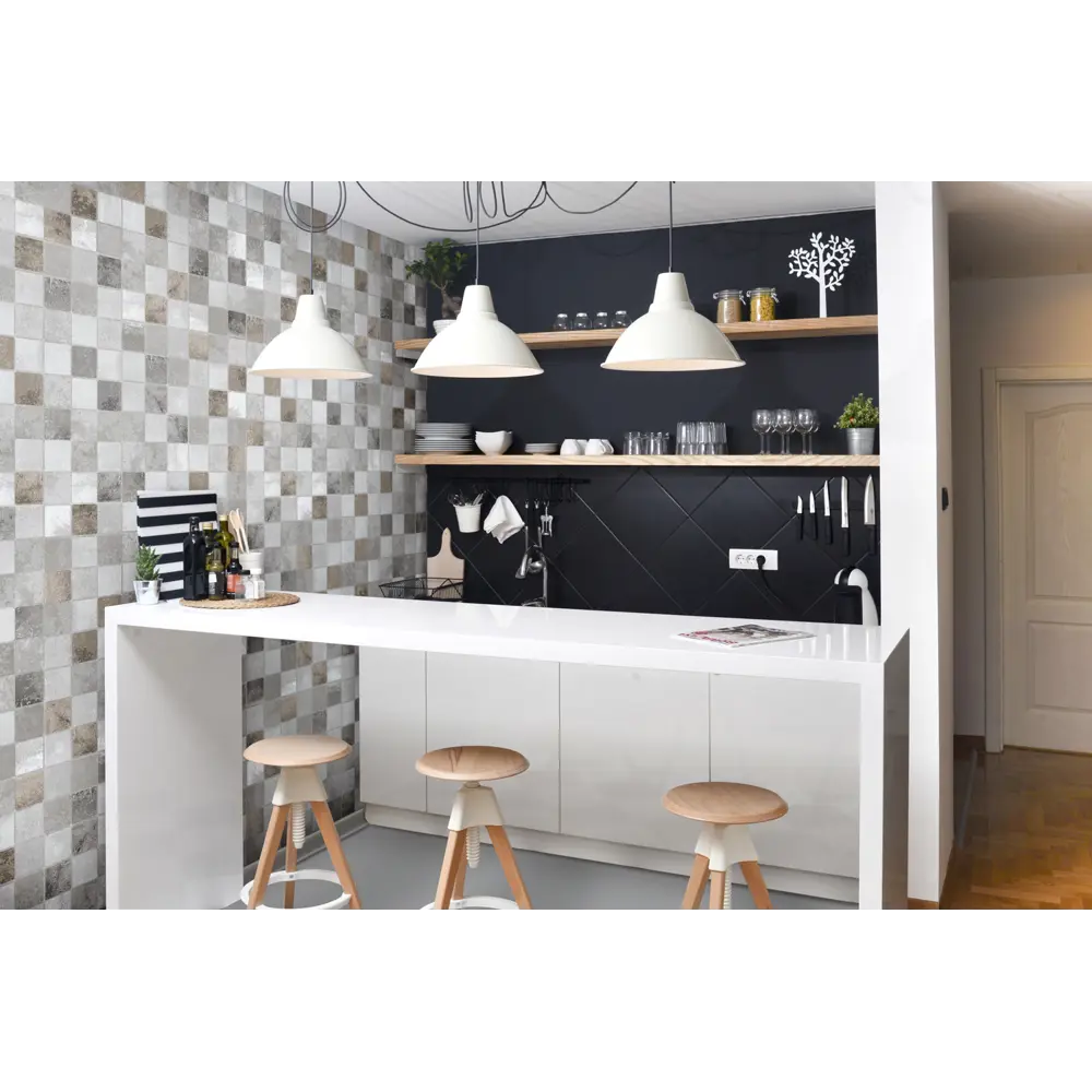 Стеновая панель ПВХ Vilo Col Cubes разноцветный 2650x250x8 мм 2.62 м² 4 шт. 84688432 STLM-2212439  - Вид №1