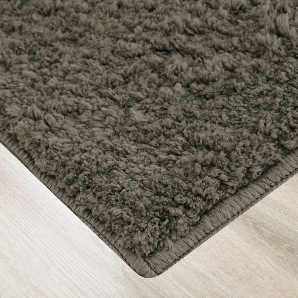 Ковер полиэстер Мирра Шагги 60x90 см цвет коричневый CTIM STLM-2049433 - Вид №1