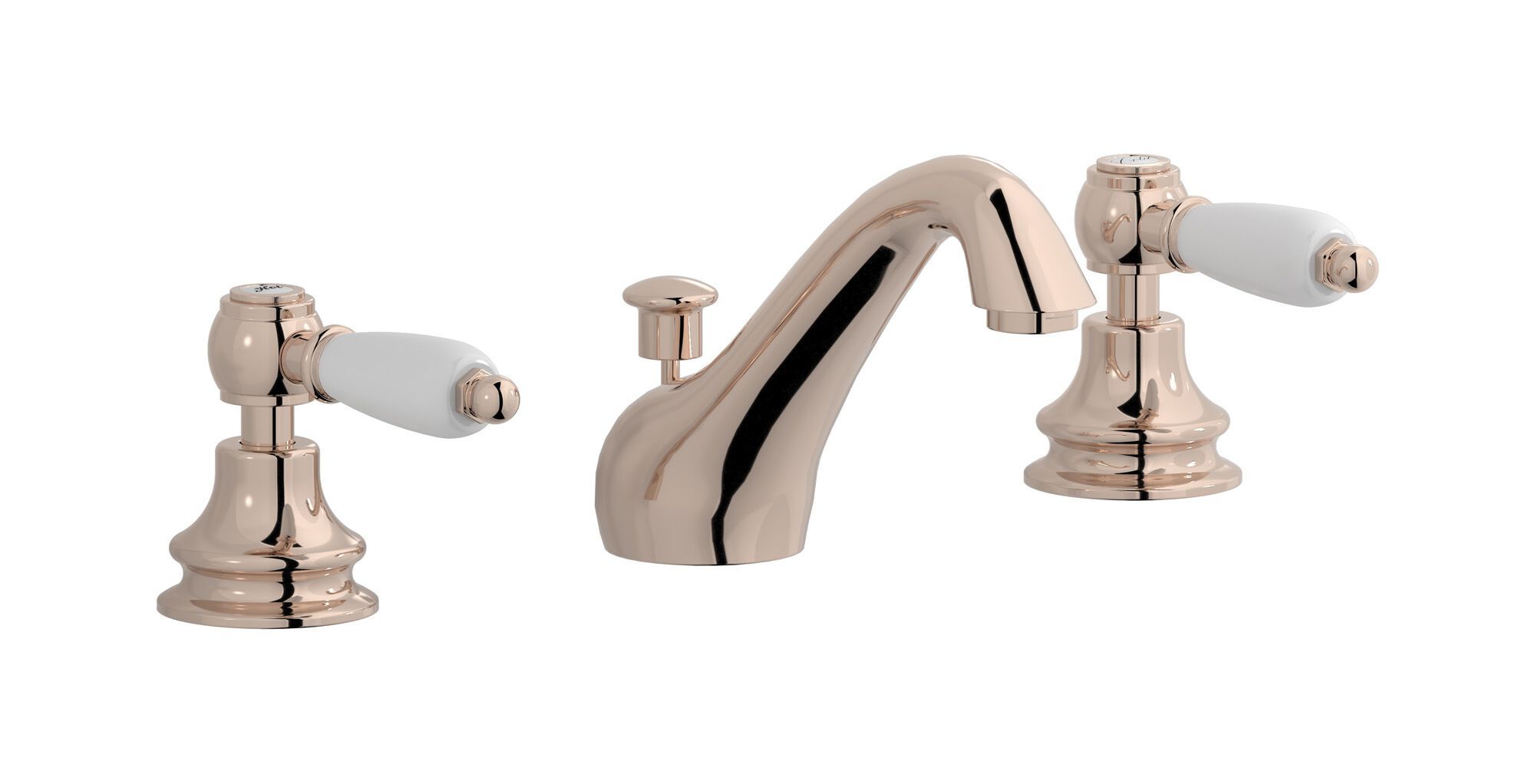 Смеситель для раковины с 3 отверстиями для пола с автоматическим сливом IB Hermes + Hermes Elle ARCH-00051933 - Вид №6