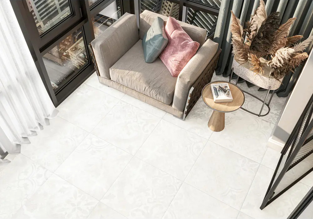 90814589 Плитка Alma ceramica GFU04RIC14R 60x60см 1.44 м² цвет бежевый, цена за упаковку STLM-0394892