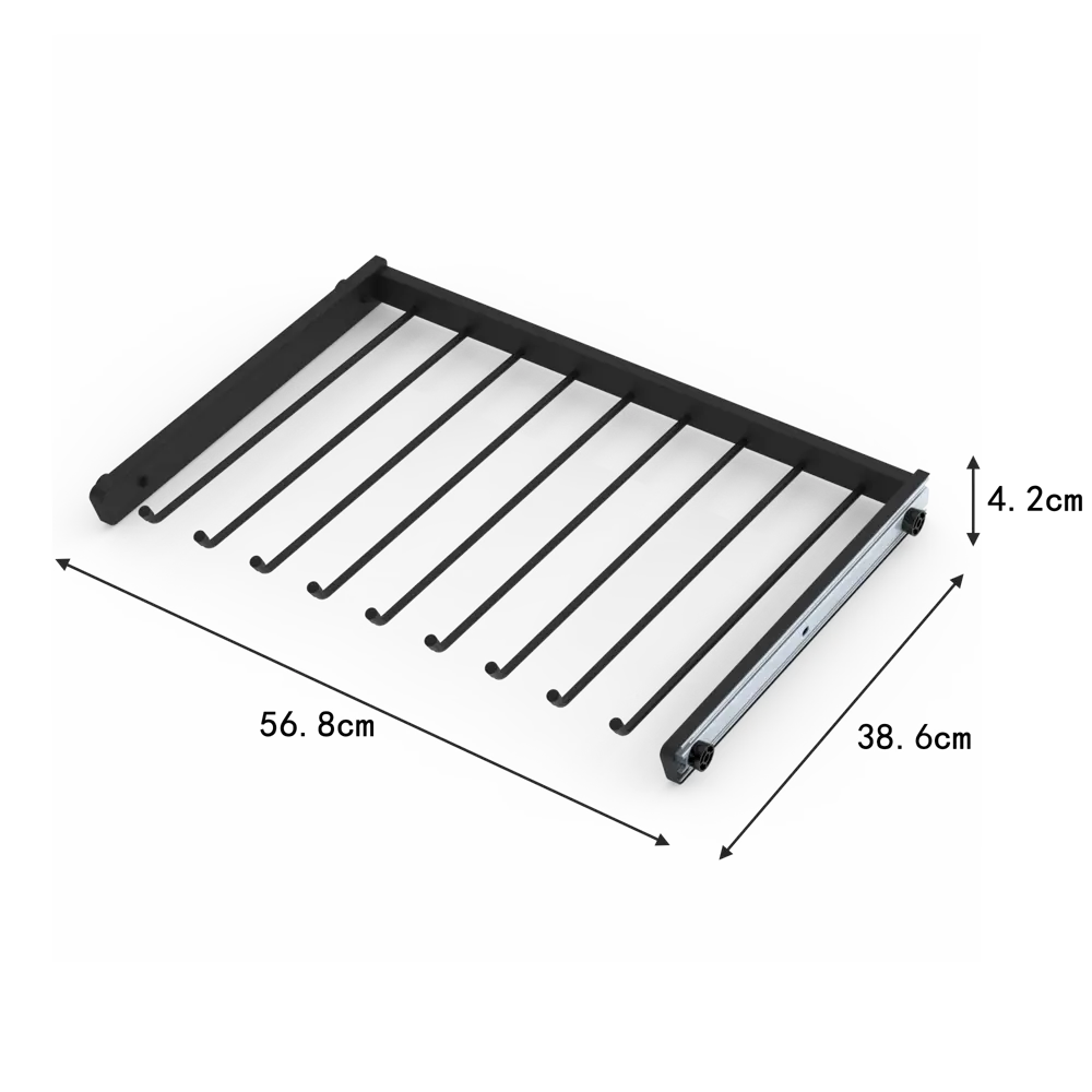 Брючница Лион 60x41.7 см KONSENSA сталь цвет черный STLM-2135670 - Вид №6