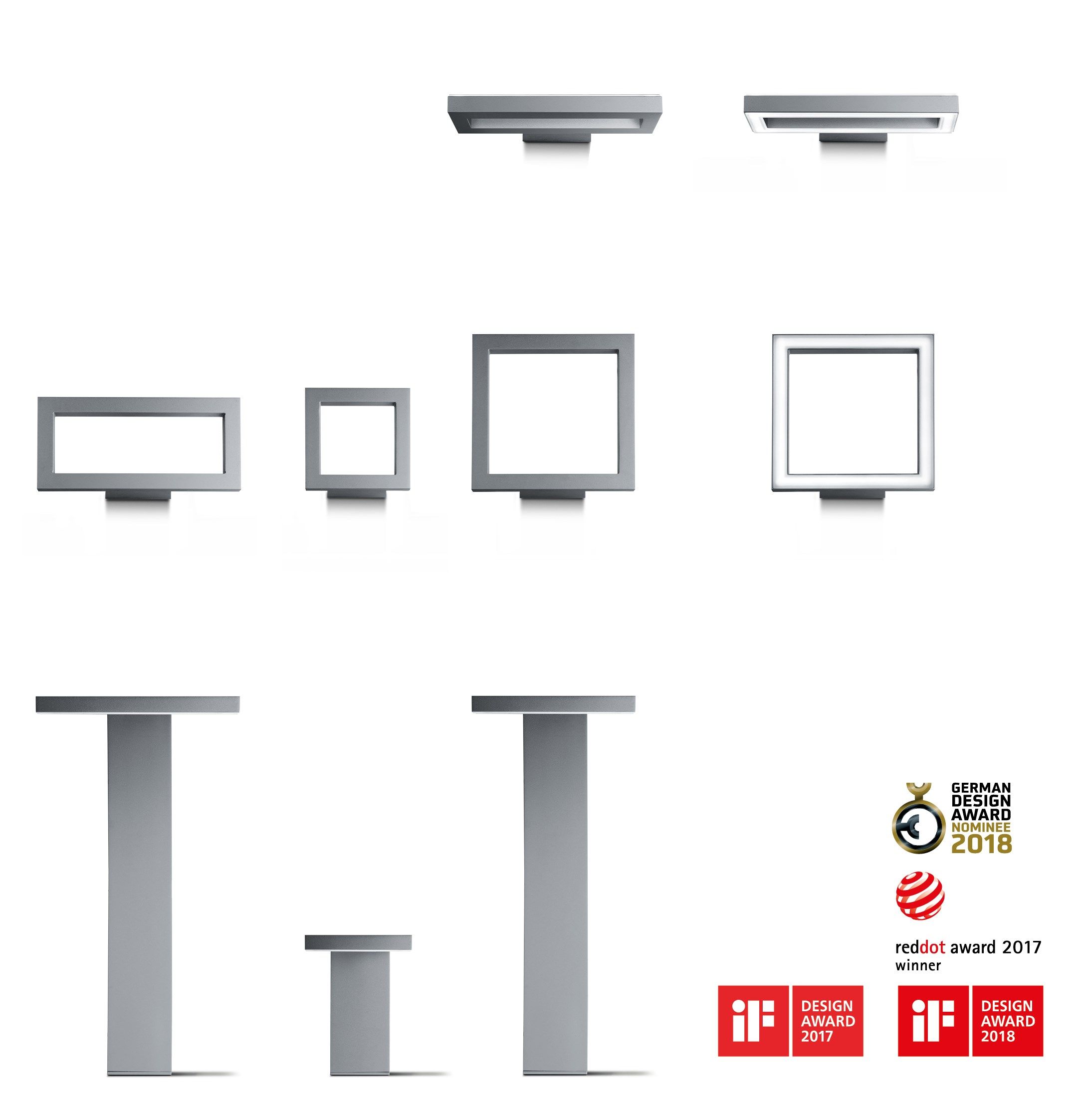 Алюминиевый светодиодный наружный настенный светильник SIMES отделка ARCH-00042782 - Вид №1