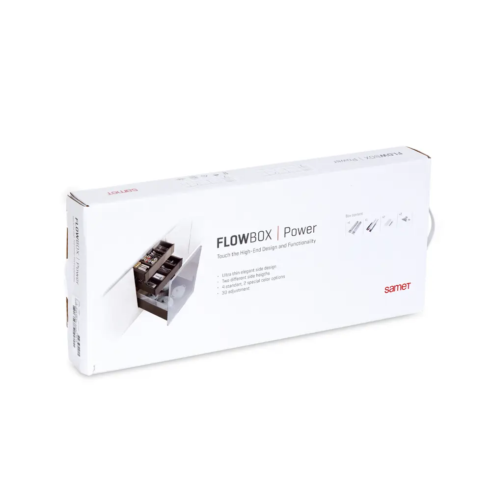 Комплект роликовых направляющих Flowbox h144 400 мм, сталь, цвет антрацит 85441371 STLM-2144066 Santreyd  - Вид №6