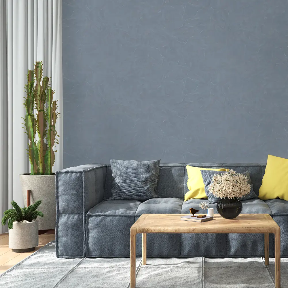 Флизелиновые обои Ника синие 1.06 м 89440845 МОСКОВСКАЯ ОБОЙНАЯ ФАБРИКА STLM-1579673 - Вид №3