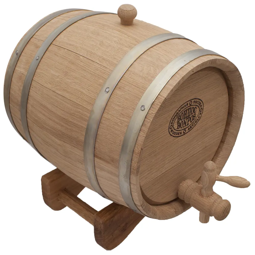 Бочка дубовая 5 л, на подставке с краном Santreyd STLM-2180609
