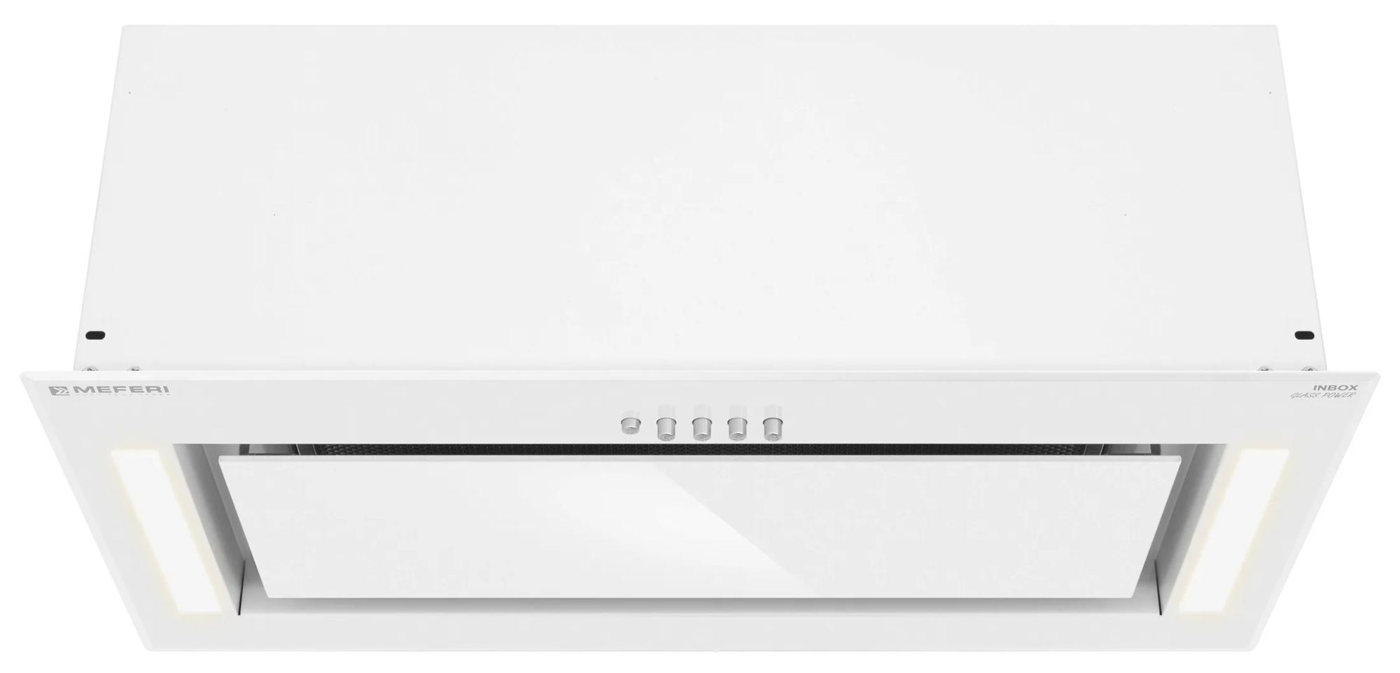 9168705 Вытяжка полновстраиваемая Meferi INBOX60WH GLASS POWER белый/белый STDN-0116101