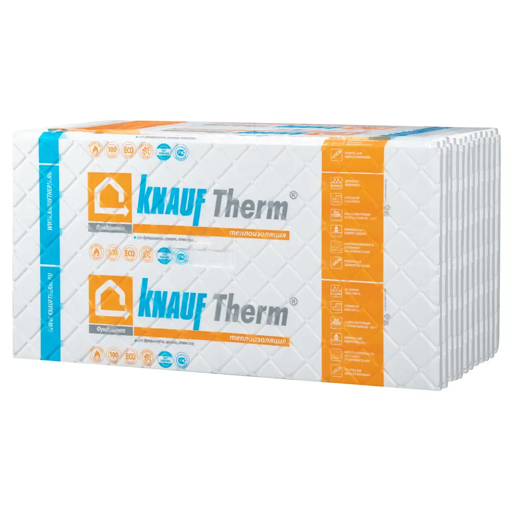 Пенополистирол Knauf Therm Фундамент 50x615x1215 мм STLM-2173535 - Вид №2