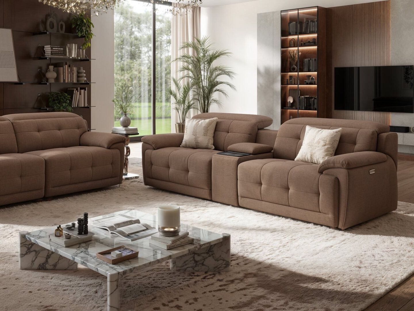 Домашний кинотеатр 3 местный тканевый диван Sofanella Vegas ARCH-00073812 - Вид №6