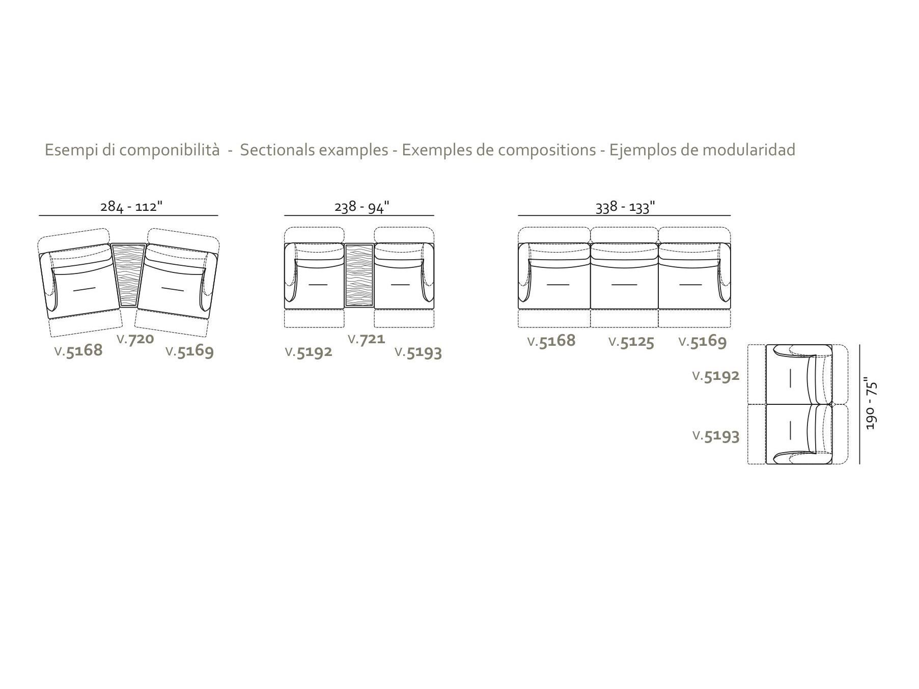 2-местный тканевый диван Max Divani SPECIALE ARCH-00031403 - Вид №4