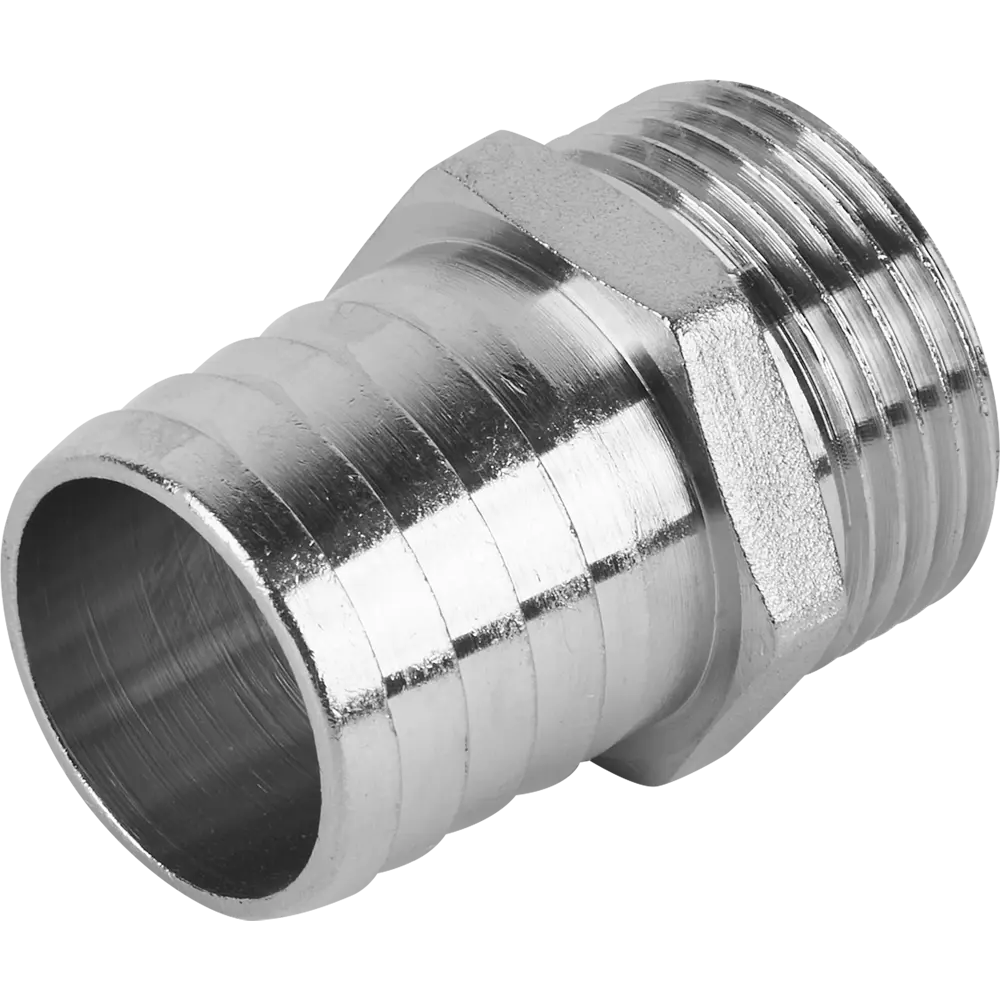 Штуцер STOUT для трубопроводов 1"x30 мм никелированная латунь 84868156 STLM-0056492