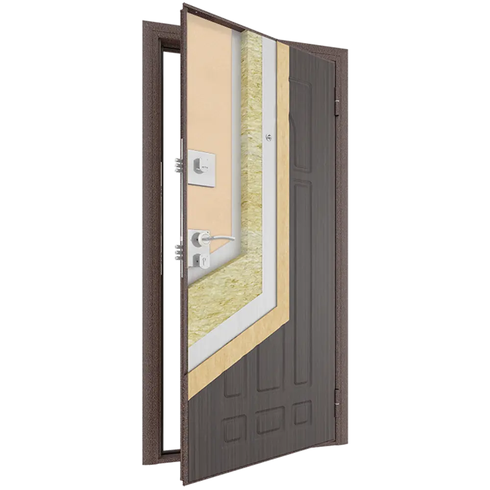 Дверь входная металлическая Оптим 88x205 см правая белый дуб DOORHAN STLM-2049343 - Вид №7