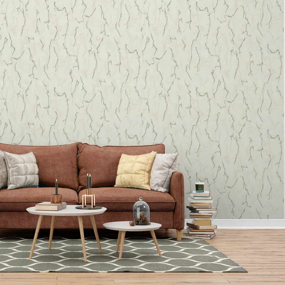 Обои флизелиновые Московская обойная фабрика Мирелла бело-золотистые 1.06 м STLM-2175453 - Вид №2