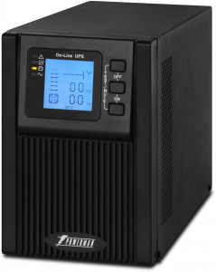 POWERMAN Online 1000 Plus Ups online 1000, lcd, dual conversion, 1000va, 900w, 2 eurosockets with backup power, usb, rs232, snmp slot, rj11 / rj45 protection, external battery pack (not included), 215 х 315 х 365 mm, 5.2kg. POWERMAN