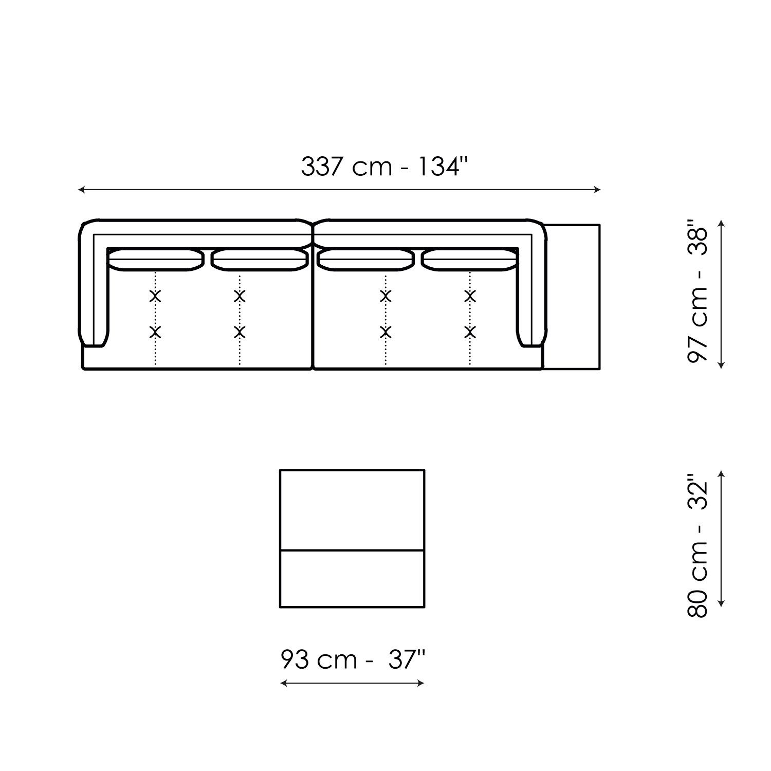Ткань диван BONALDO ALIANTE ARCH-00100553 - Вид №8