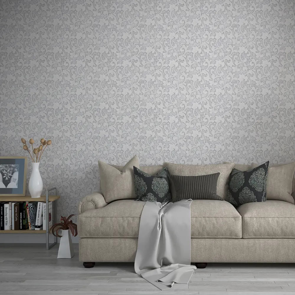 Обои флизелиновые Home Color Loredo серые 1.06 м 378-14 STLM-2097162 - Вид №2