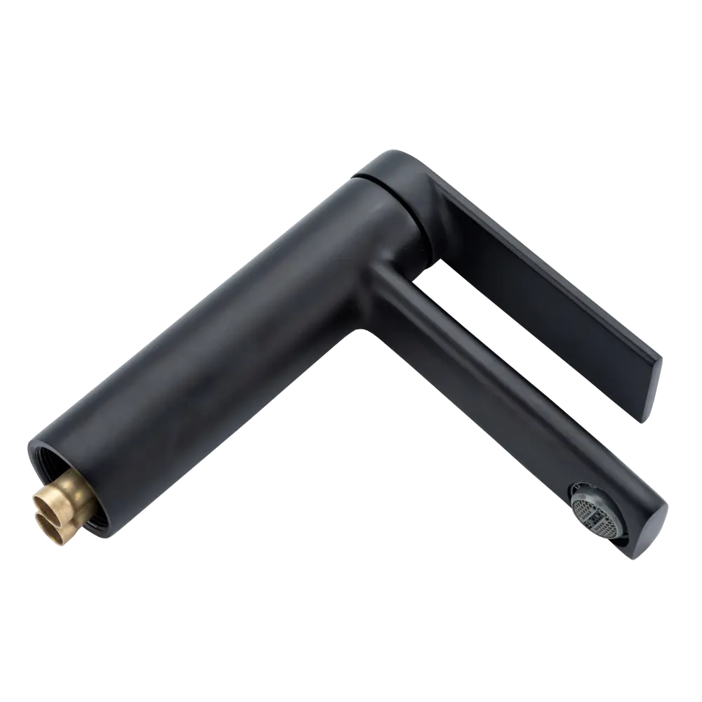 Смеситель FRAP Arne для раковины с коротким изливом, черный матовый 89370458 STLM-1352859 - Вид №3