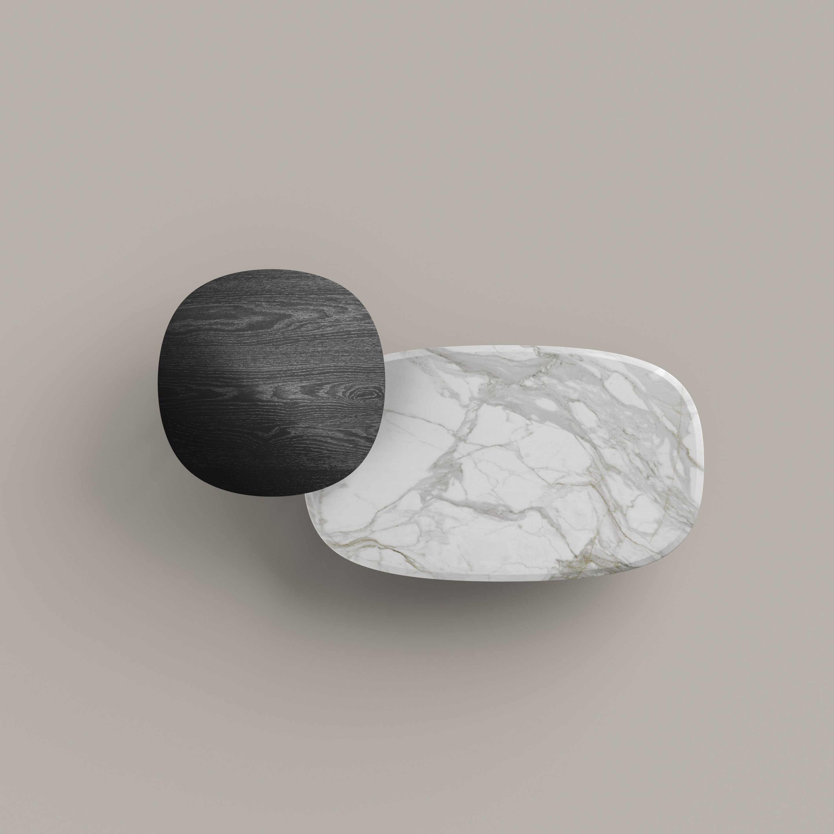 Низкий журнальный столик с керамической или деревянной столешницей BONALDO ISABEY ARCH-00061996 - Вид №1