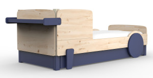 Деревянная выдвижная односпальная кровать