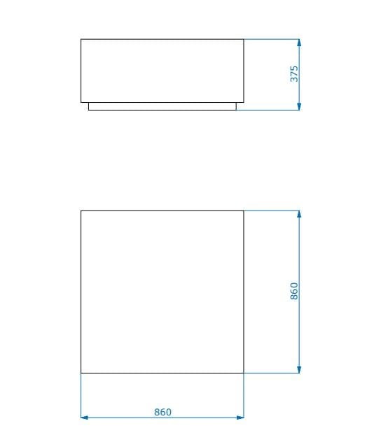 Квадратный пуф из пены QM Quinze & Milan Rpbw ARCH-00046555 - Вид №11