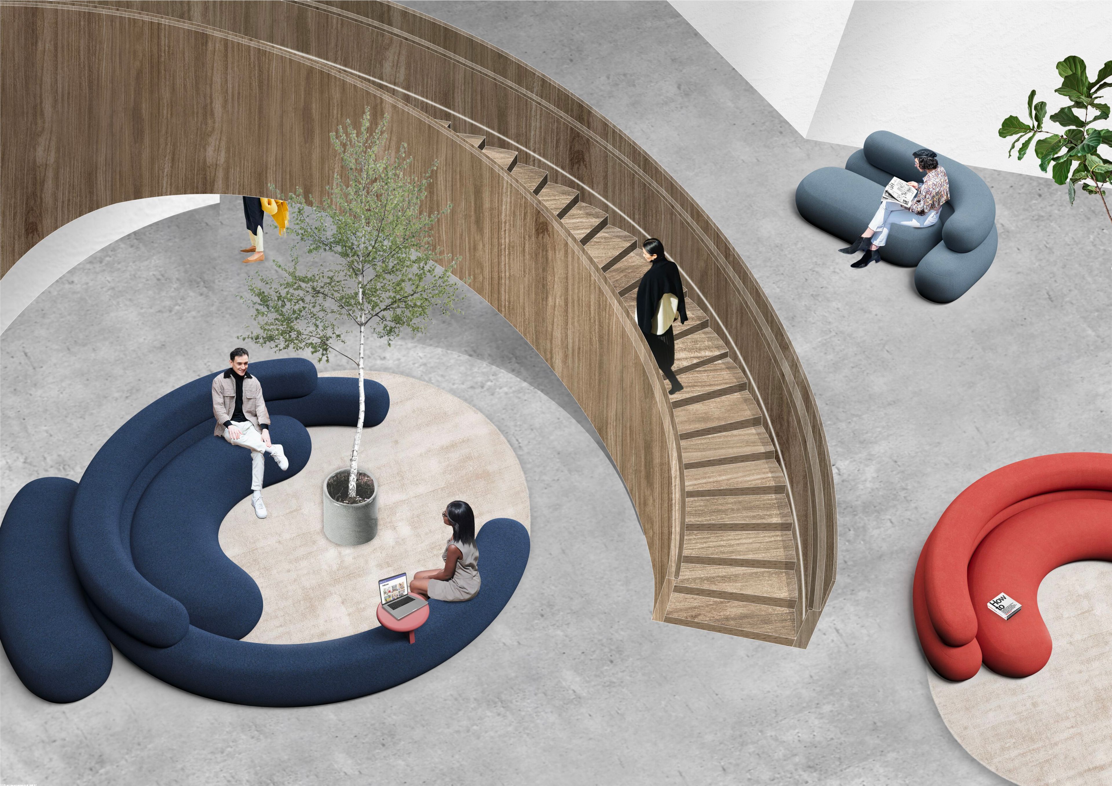 Модульный диван из пенополиуретана Adrenalina Nefelibata ARCH-00083839 - Вид №5