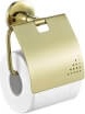 Держатель туалетной бумаги с крышкой - золото / NO12028G Neo gold