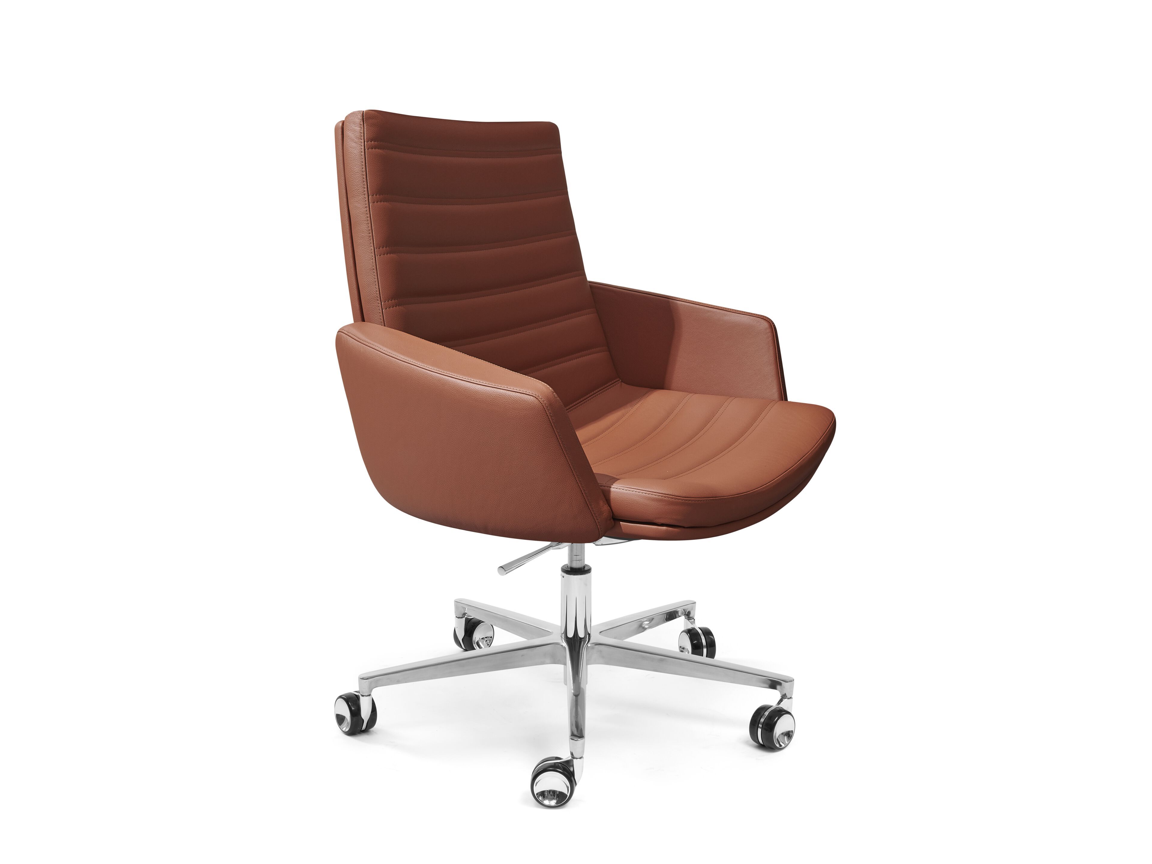 5-спицевое кожаное офисное кресло с высокой спинкой AP Factor Миннесота ARCH-00102514 - Вид №1