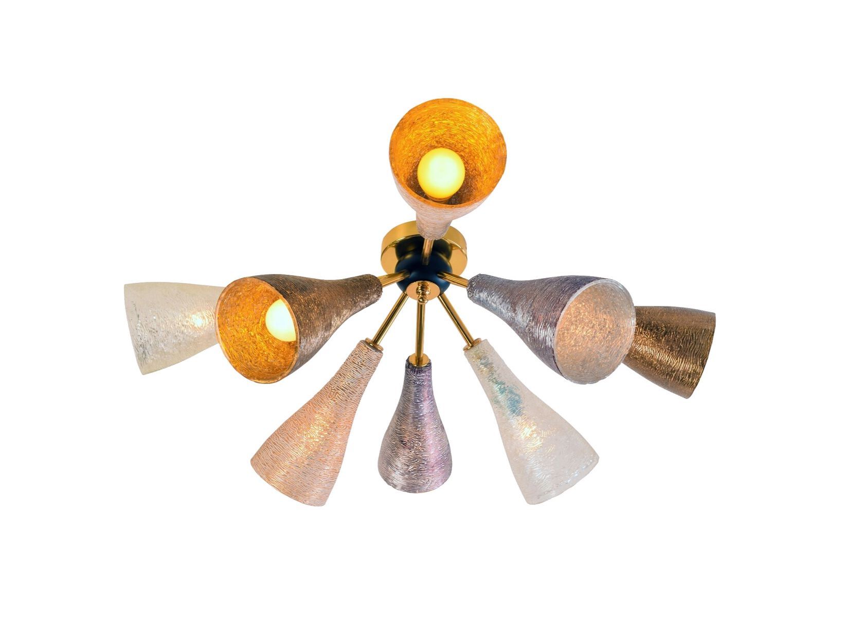 Светодиодный потолочный светильник из металла и стекла Lampex Italiana Glass ARCH-00107193 - Вид №1